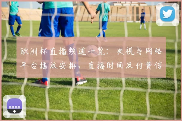 欧洲杯直播频道一览：央视与网络平台播放安排、直播时间及付费信息